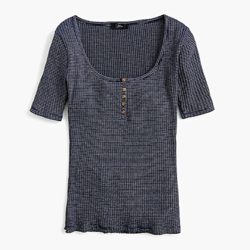 NWT J. Crew ribbed henley T-shirt